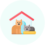 Pet hotels icon
